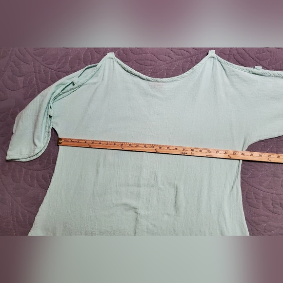 Oh My Gauze! Cotton Open Sleeves Asymetrical Tunic - Picture 12 of 13